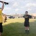 Spc. Bushman Hosed with Water during CBRN Training