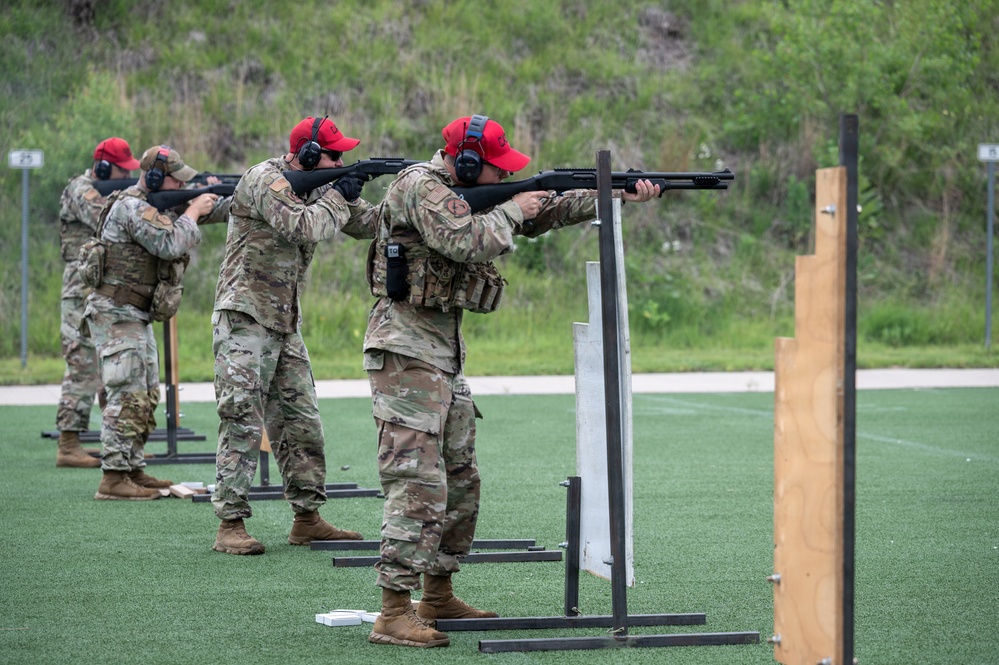 155th Security Forces Squadron Perform Shotgun Qualification