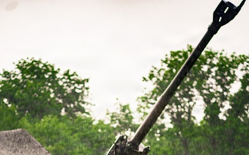 206th Field Artillery Conducts Night Fire During Annual Training