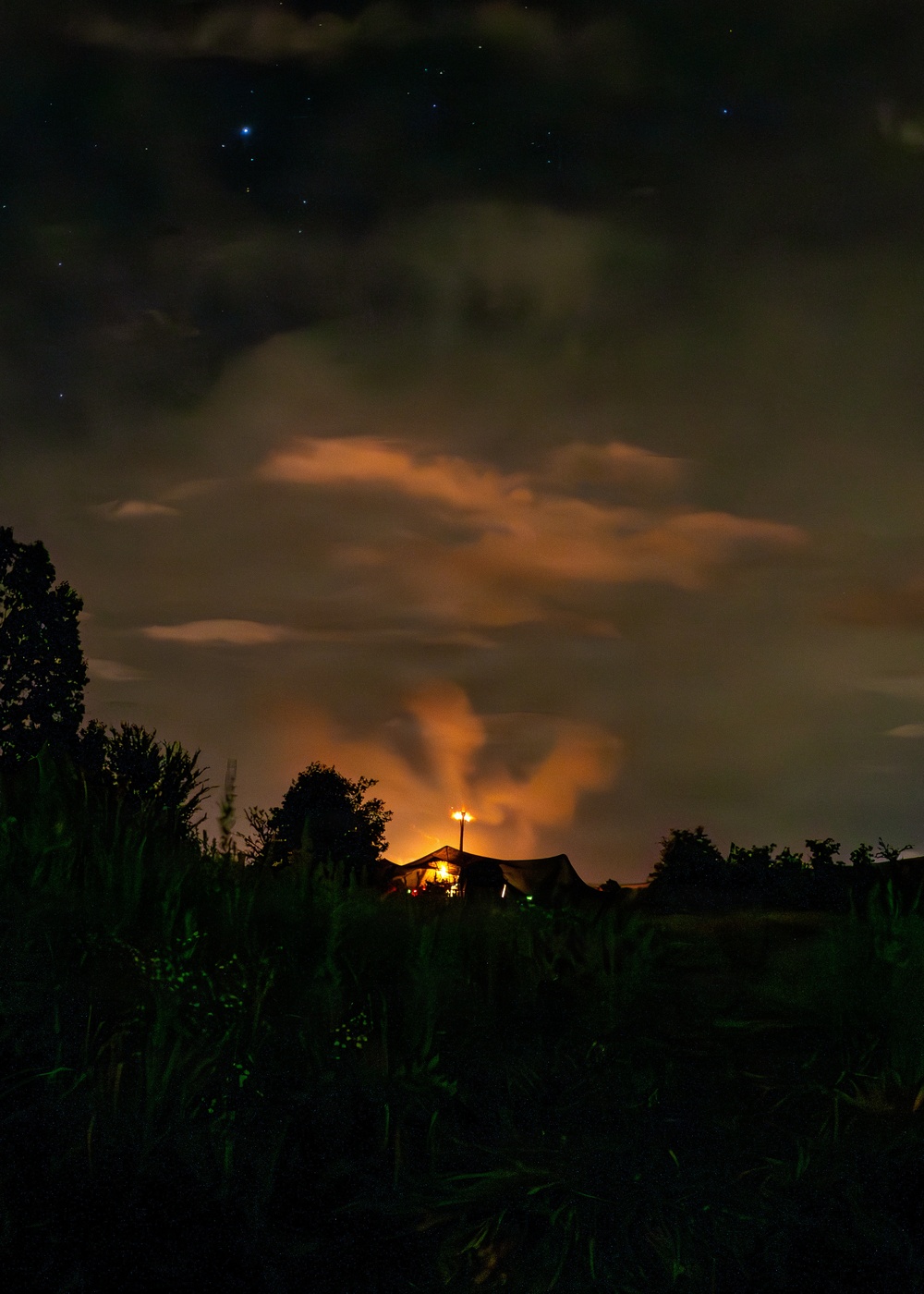 206th Field Artillery Conducts Night Fire During Annual Training