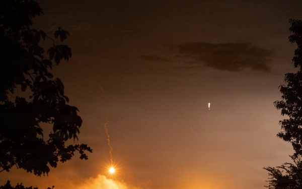 206th Field Artillery Conducts Night Fire During Annual Training