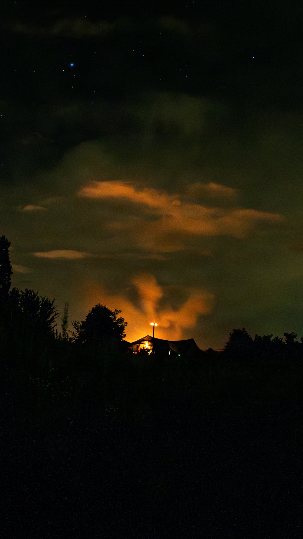 206th Field Artillery Conducts Night Fire During Annual Training