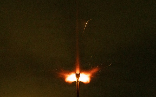 206th Field Artillery Conducts Night Fire During Annual Training