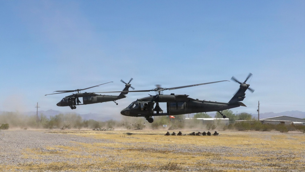 Arizona National Guard conduct air and ground tactical training