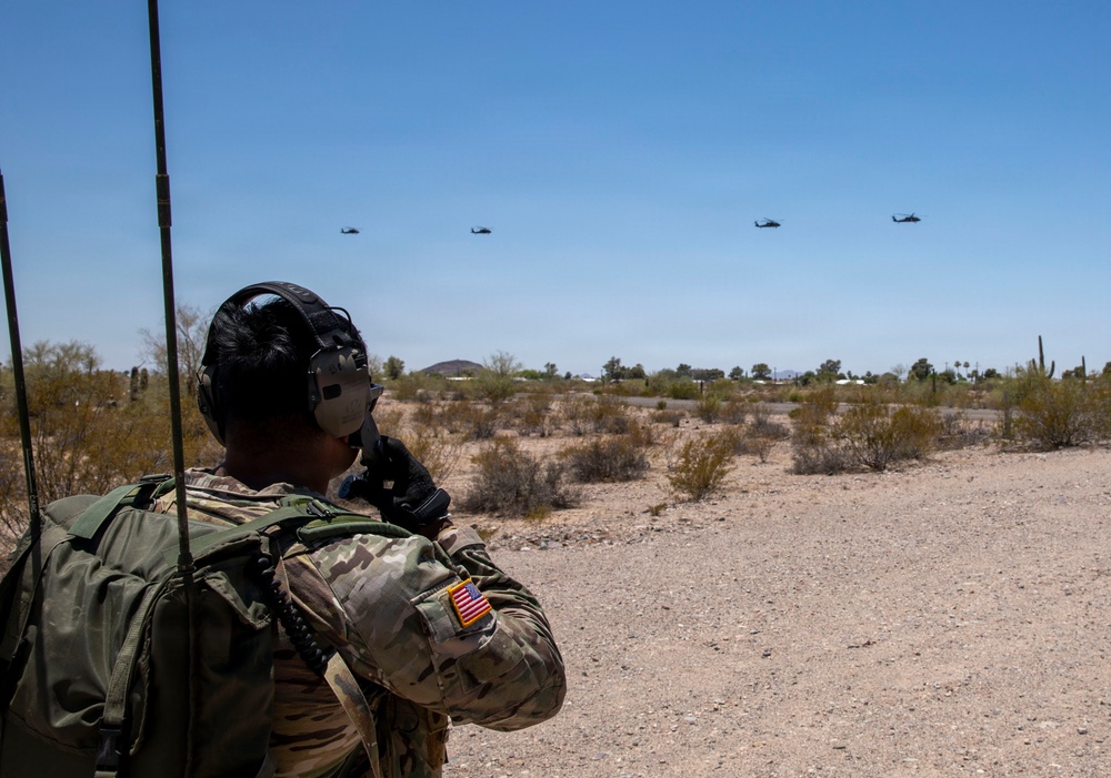 Arizona National Guard conduct air and ground tactical training