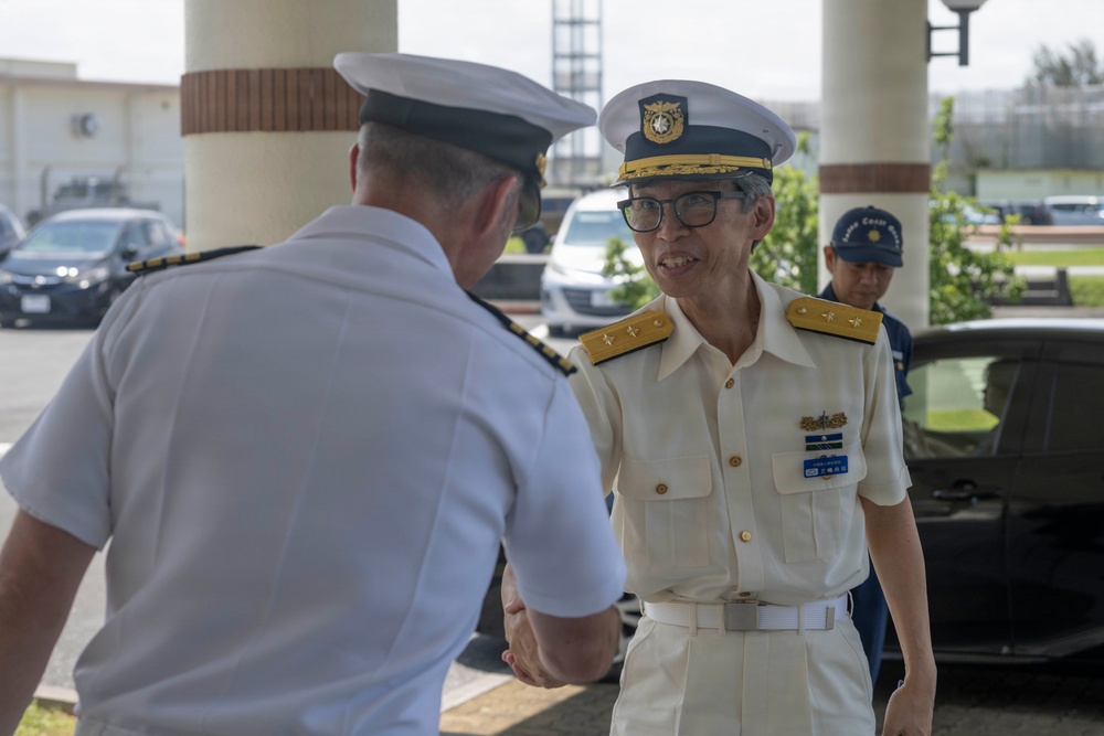 CFAO Office Call with Japan Coast Guard Nakagusuku Chief