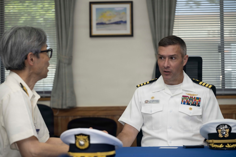 CFAO Office Call with Japan Coast Guard Nakagusuku Chief