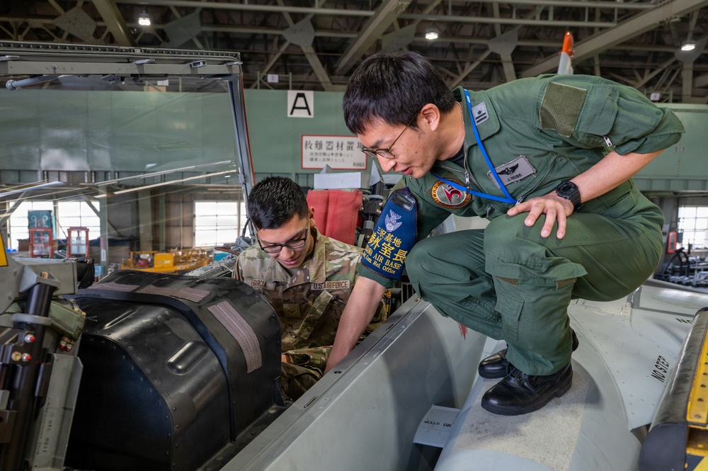 Bilateral Wild Weasel immersion tour strengthens allied mission understanding across Team Misawa