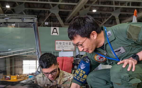 Bilateral Wild Weasel immersion tour strengthens allied mission understanding across Team Misawa