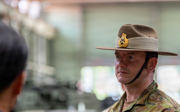 Australian Army Maj. Gen. Giles J. S. Cornelia, deputy commanding general for strategy and plans, U.S. Army Pacific, visited the Combat Power Generation Center (CPGC) of the U.S. Army Materiel Support Command – Korea at Camp Carroll on June 4.