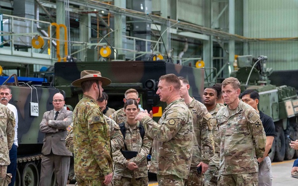 Australian Army Maj. Gen. Giles J. S. Cornelia, deputy commanding general for strategy and plans, U.S. Army Pacific, visited the Combat Power Generation Center (CPGC) of the U.S. Army Materiel Support Command – Korea (MSC-K) at Camp Carroll on June 4.
