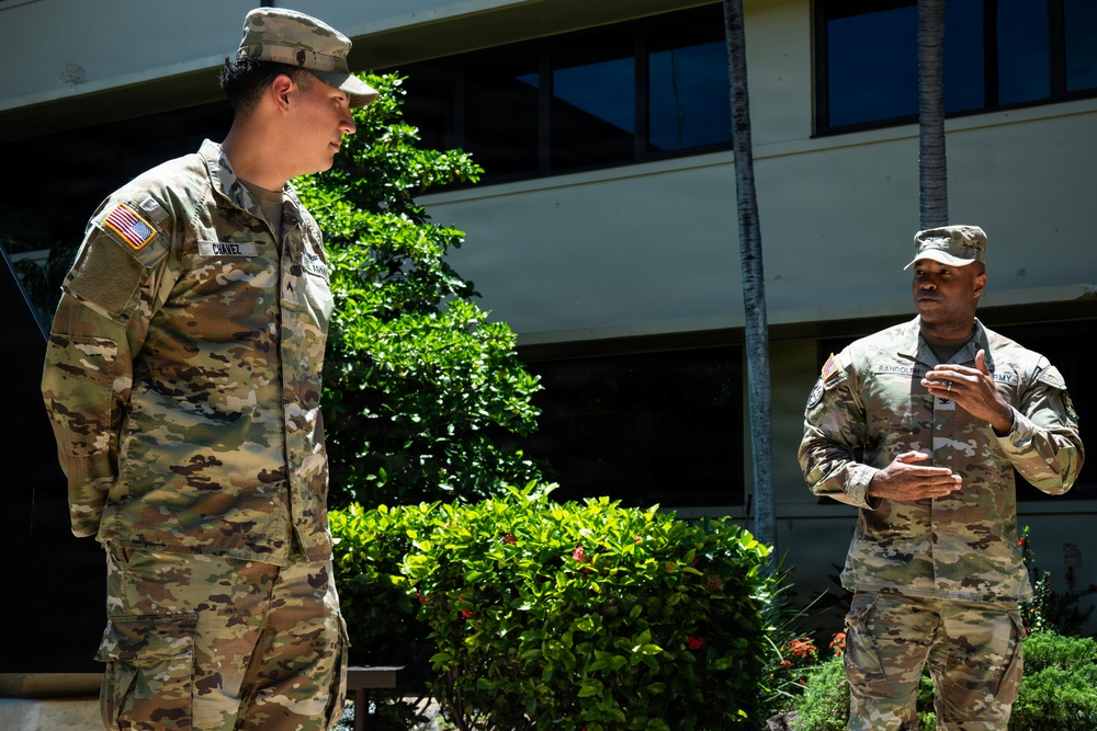 94th Army Air and Missile Defense Command G3 Soldier Promotion Ceremony