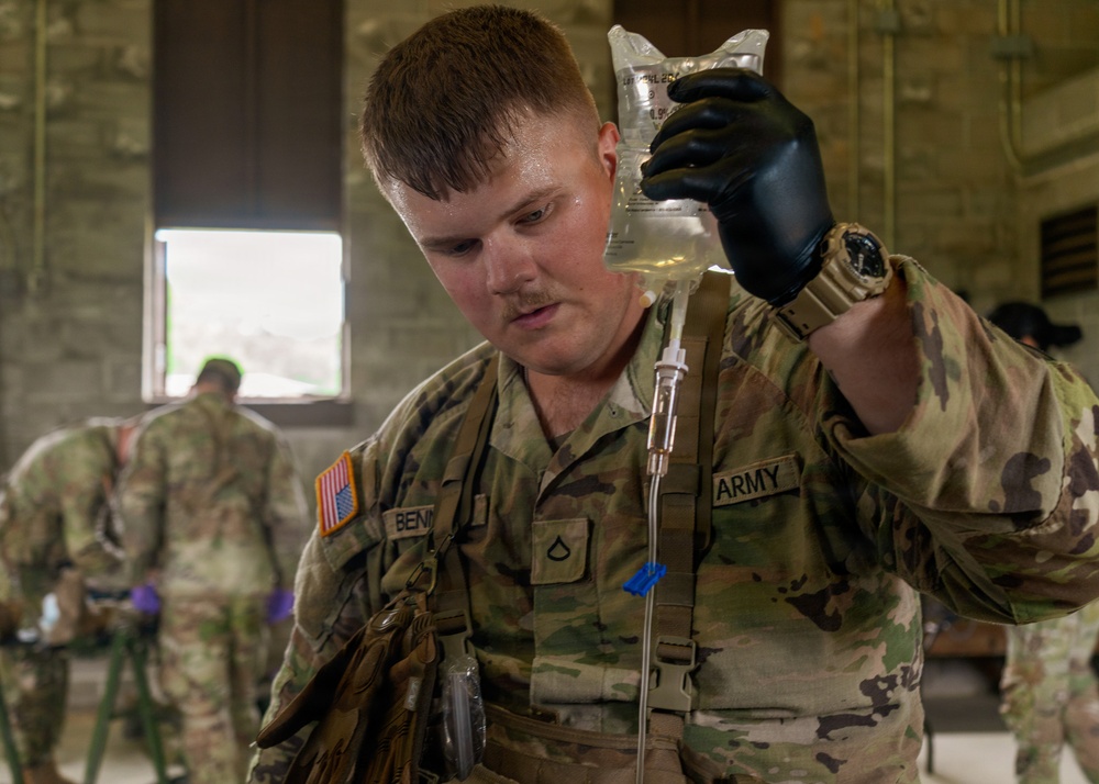 Medics Conduct Mass Casualty Evacuation Training During Annual Training