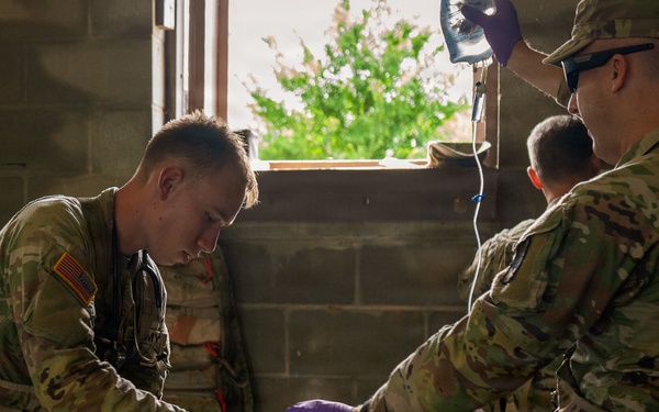 Medics Conduct Mass Casualty Evacuation Training During Annual Training