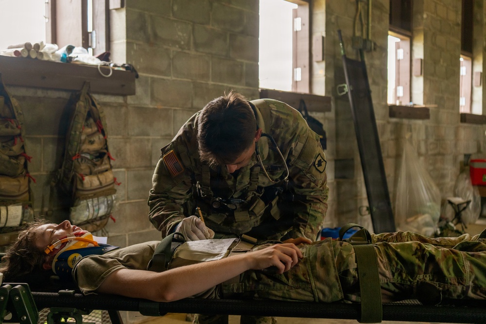 Medics Conduct Mass Casualty Evacuation Training During Annual Training