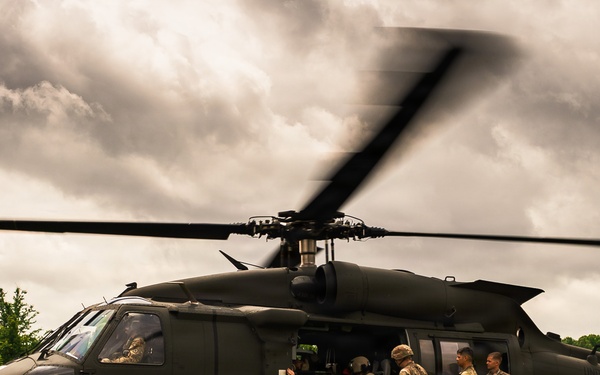 Medics Conduct Mass Casualty Evacuation Training During Annual Training