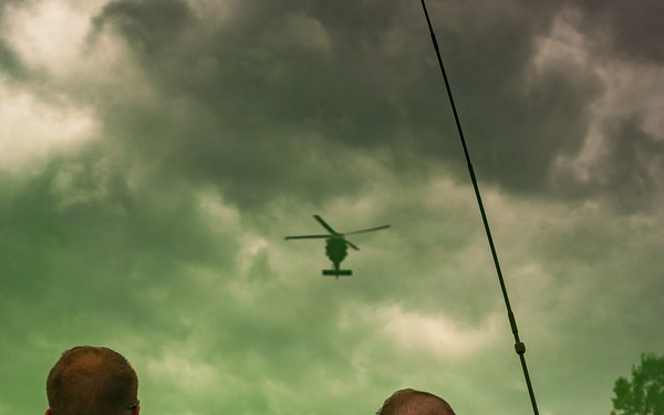 Medics Conduct Mass Casualty Evacuation Training During Annual Training
