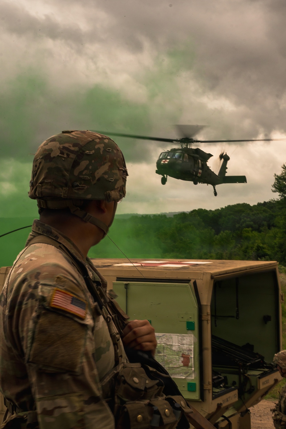 Medics Conduct Mass Casualty Evacuation Training During Annual Training
