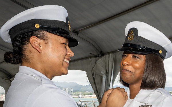 Chief Information Systems Technician Hall Commissions to Chief Warrant Officer