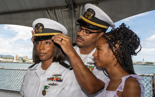 Chief Information Systems Technician Hall Commissions to Chief Warrant Officer