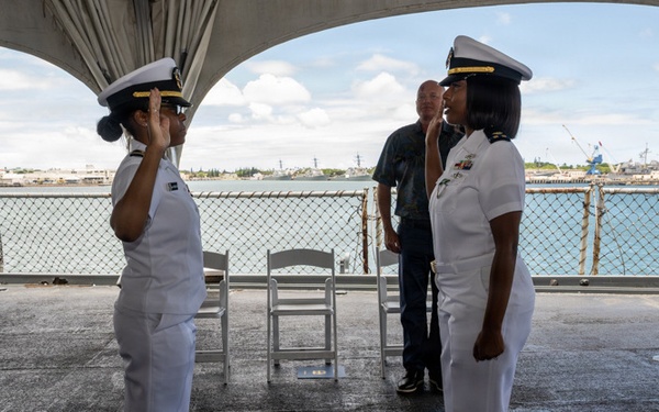 Chief Information Systems Technician Hall Commissions to Chief Warrant Officer