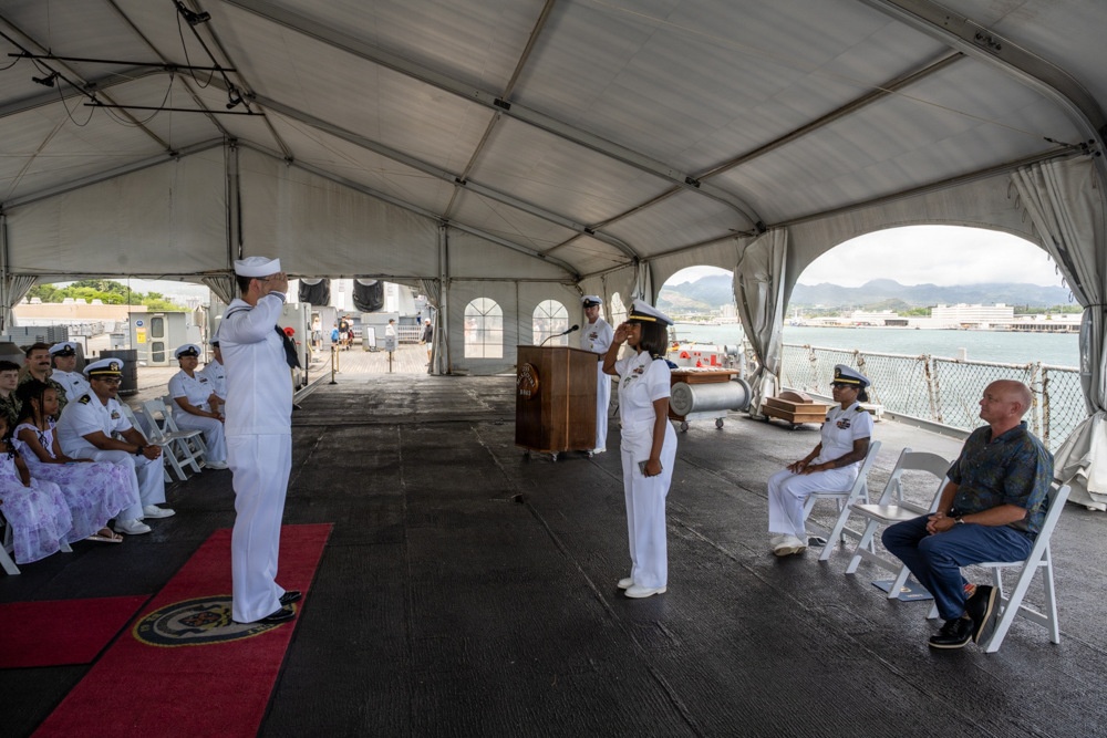 Chief Information Systems Technician Hall Commissions to Chief Warrant Officer