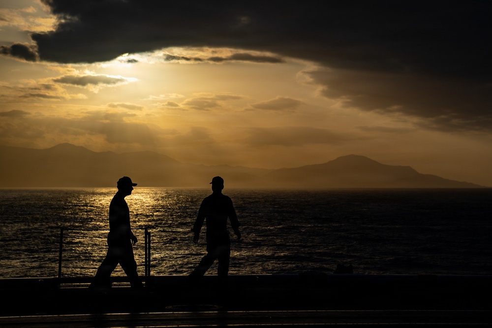 Nimitz Pulls into Jamaica for a Scheduled Port Visit