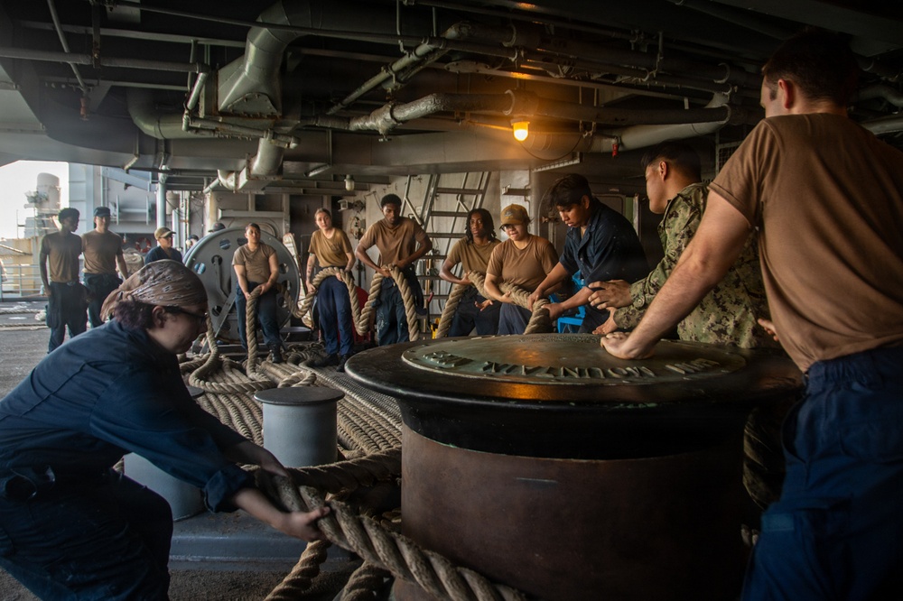 Nimitz Pulls into Jamaica for a Scheduled Port Visit