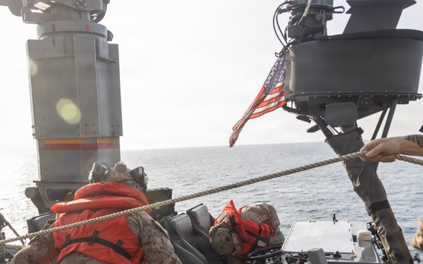 11th MEU Marines, Sailors Conduct Small Boat Operations Aboard USS Portland