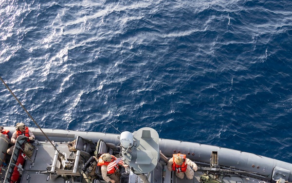 11th MEU Marines, Sailors Conduct Small Boat Operations Aboard USS Portland