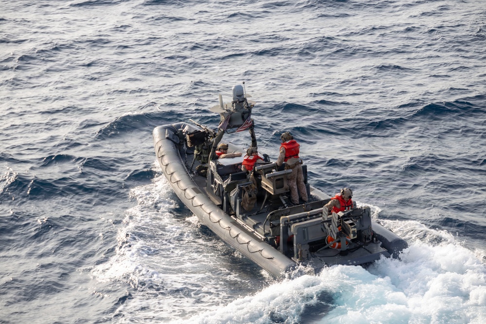 11th MEU Marines, Sailors Conduct Small Boat Operations Aboard USS Portland