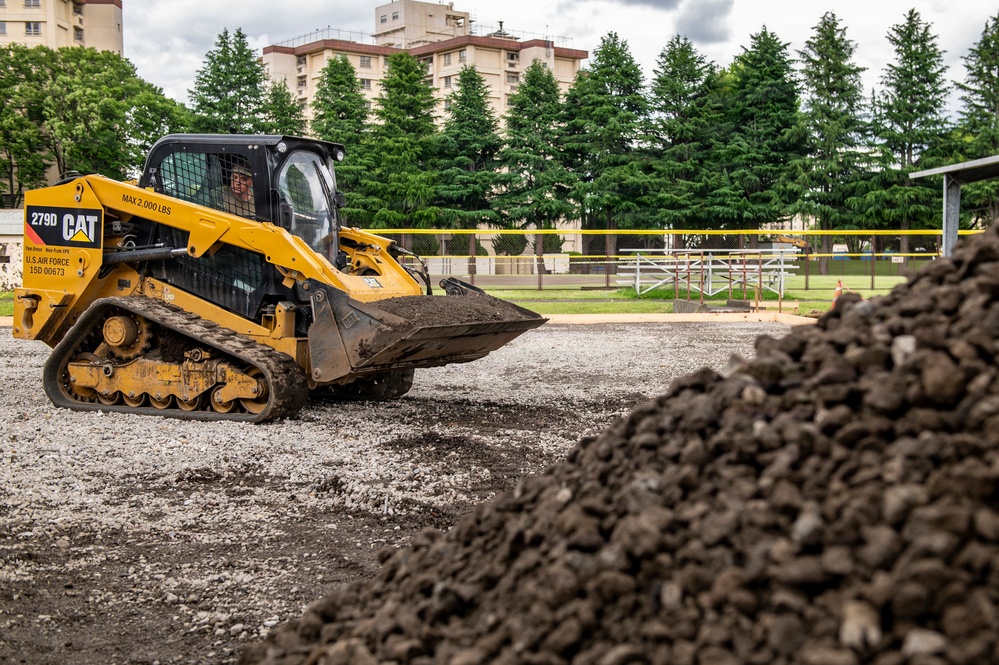 Civil engineer prepare concrete pad
