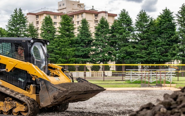 Civil engineer prepare concrete pad