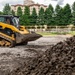 Civil engineer prepare concrete pad