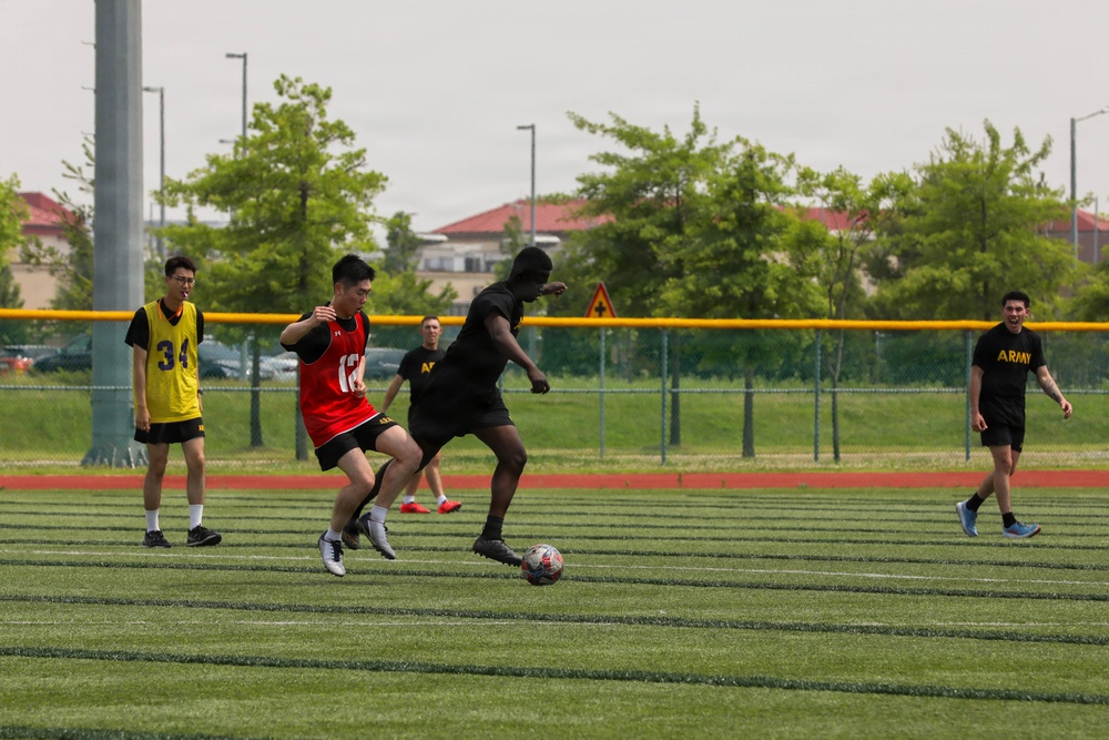 Soccer during KATUSA Friendship Week
