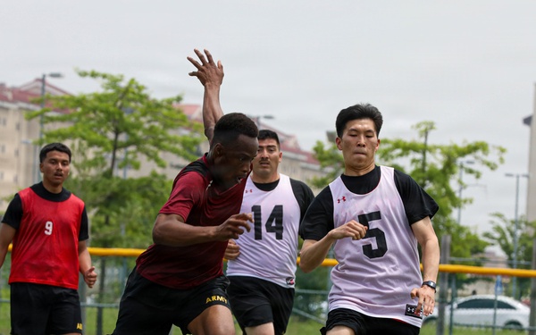 Soccer during KATUSA Friendship Week