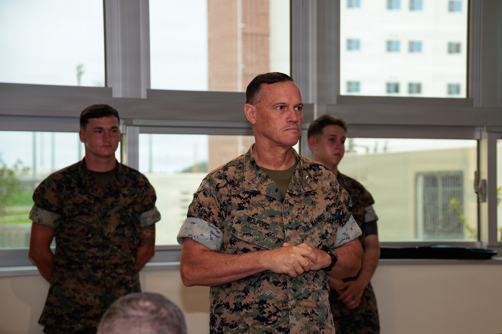 Ribbon Cutting Ceremony for New Camp Hansen Barracks