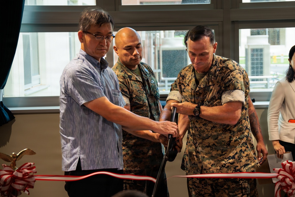 Ribbon Cutting Ceremony for New Camp Hansen Barracks