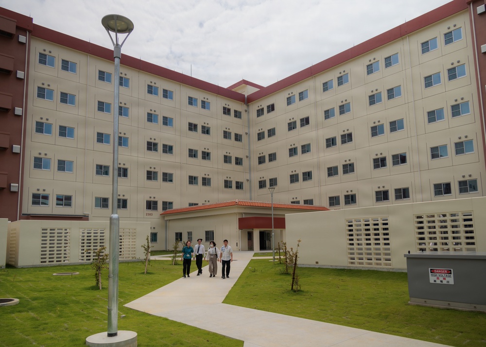 Ribbon Cutting Ceremony for New Camp Hansen Barracks