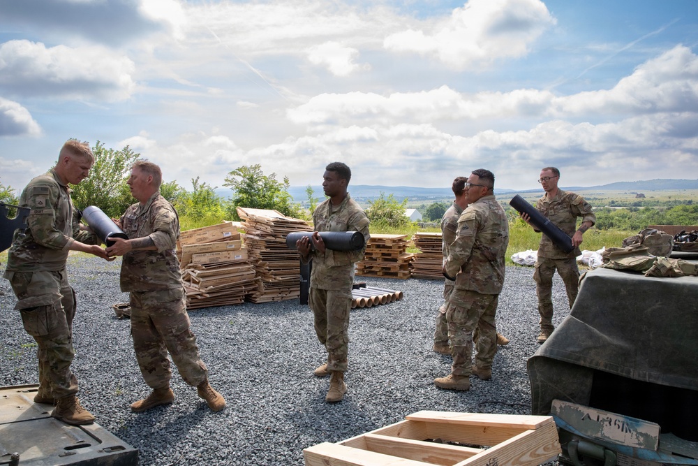 1st Armored Division mortar crews conduct live-fire training in Bulgaria