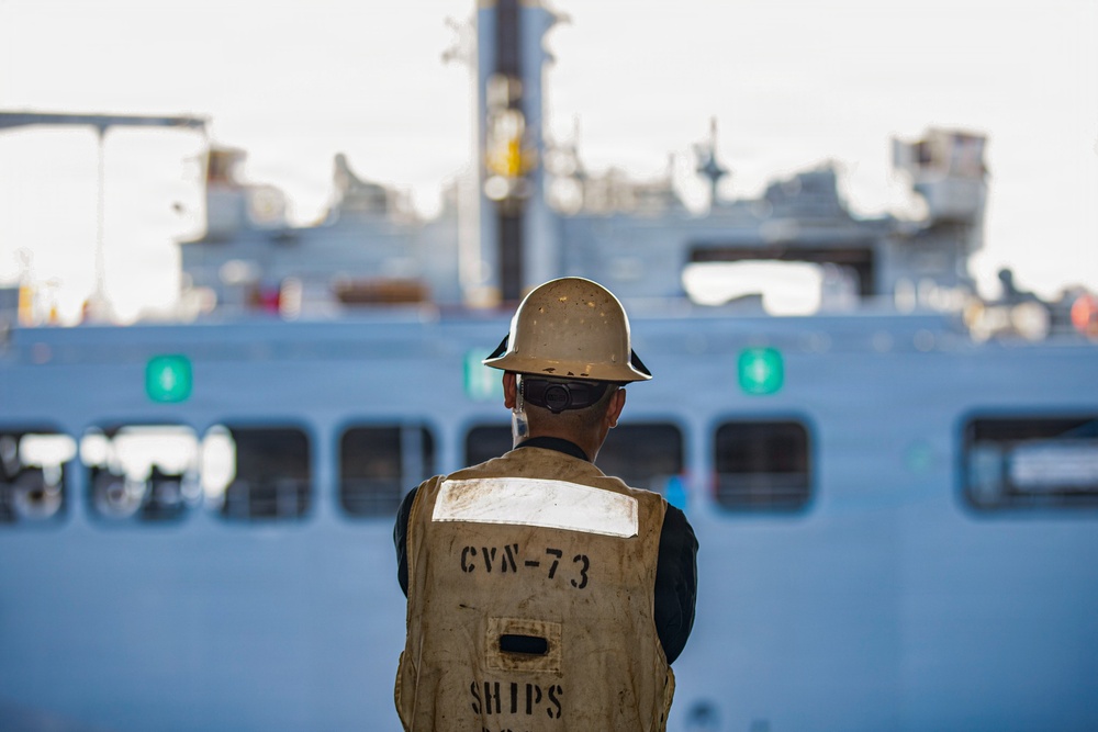 George Washington Conducts Fueling at Sea