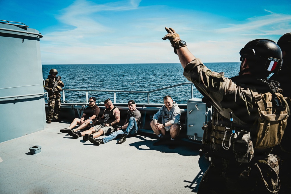 NATO Allies Conduct Visit, Board, Search And Seizure Training on Polish Vessel During BALTOPS