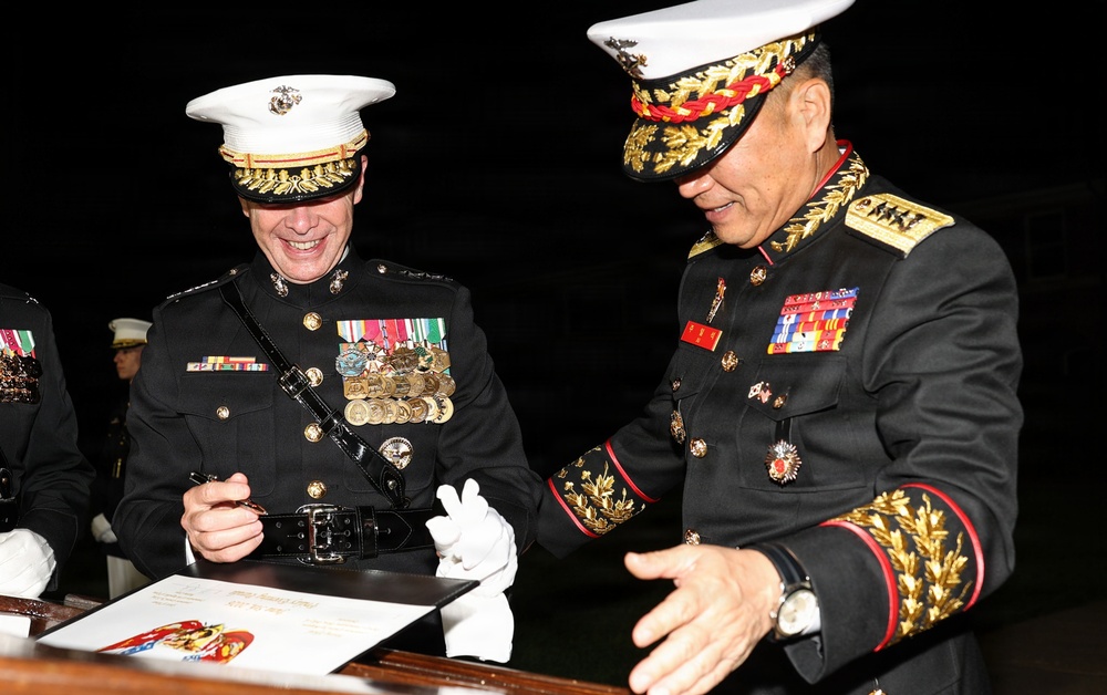 ROK CMC attends MBW Evening Parade