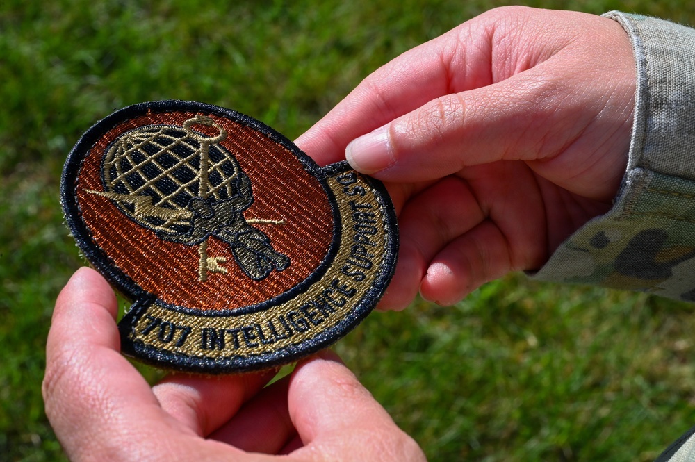 707 ISS re-designation and patching ceremony