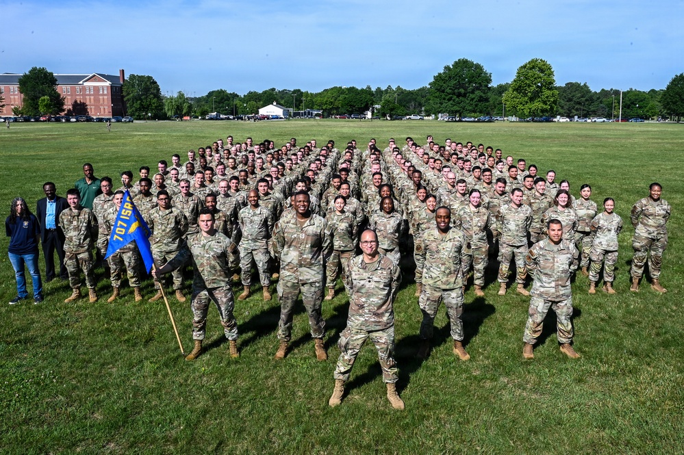 707 ISS re-designation and patching ceremony