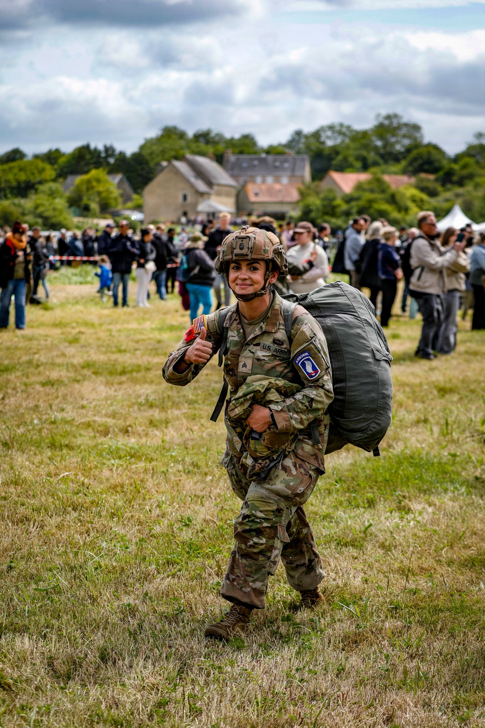 Paratroopers jump into Iron Mike DZ, Normandy 82