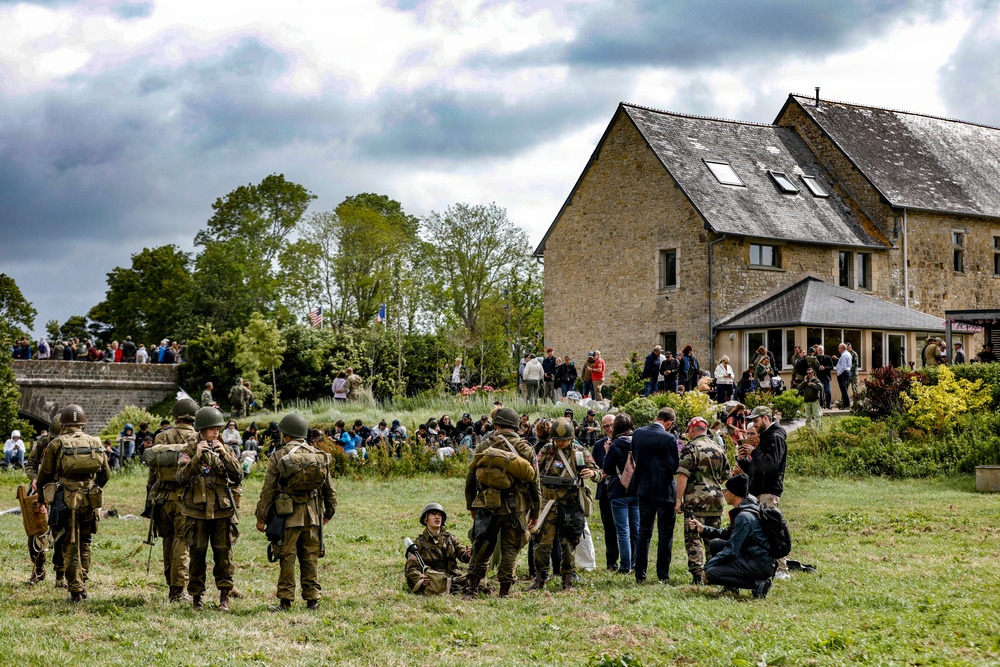 Paratroopers jump into Iron Mike DZ, Normandy 82