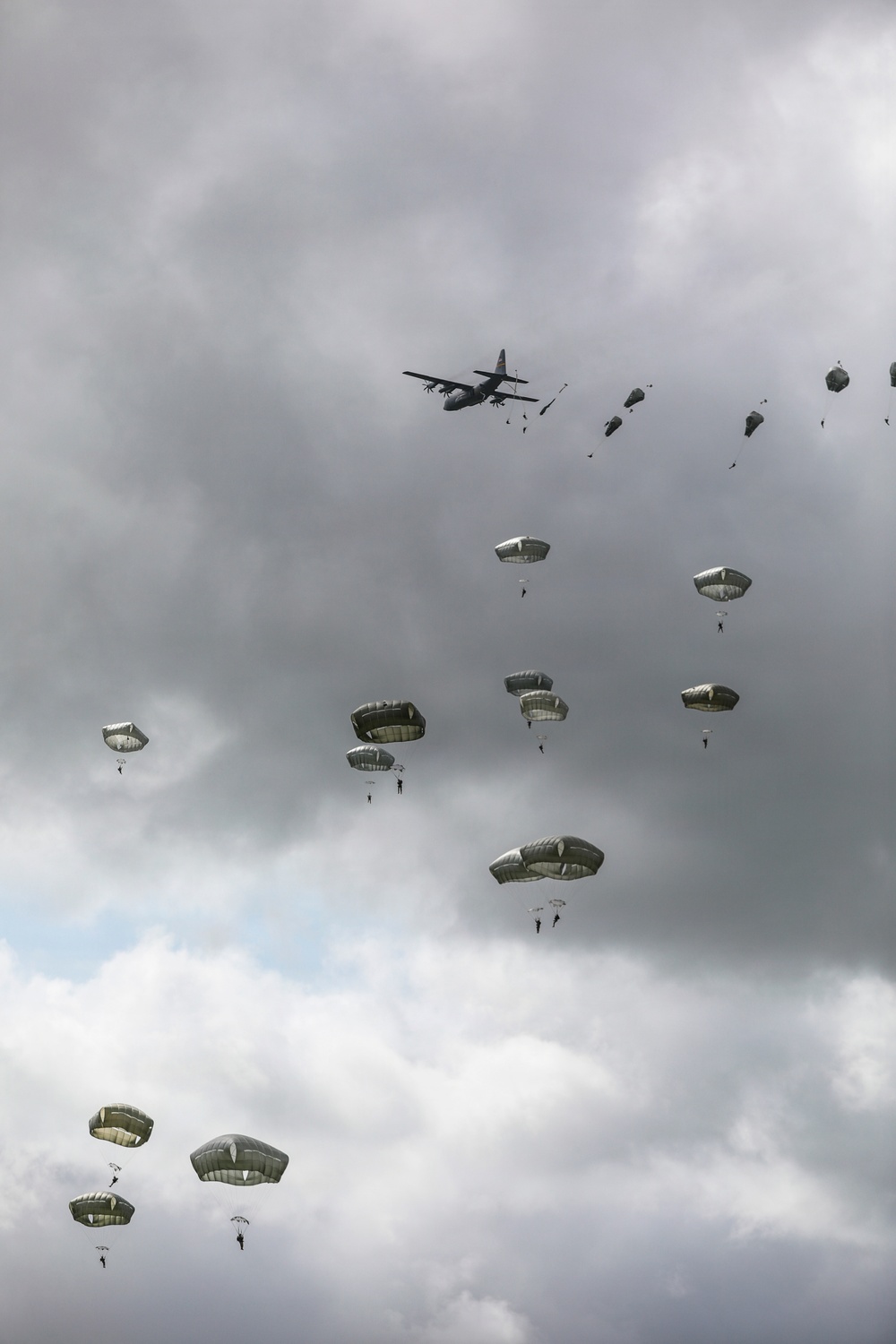Paratroopers jump into Iron Mike DZ, Normandy 82