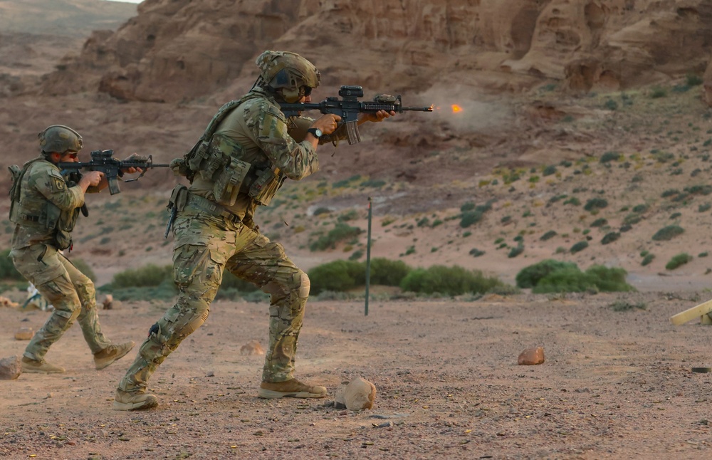 U.S. Army Soldiers Conduct Operations in the Middle East