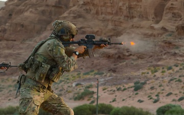 U.S. Army Soldiers Conduct Operations in the Middle East